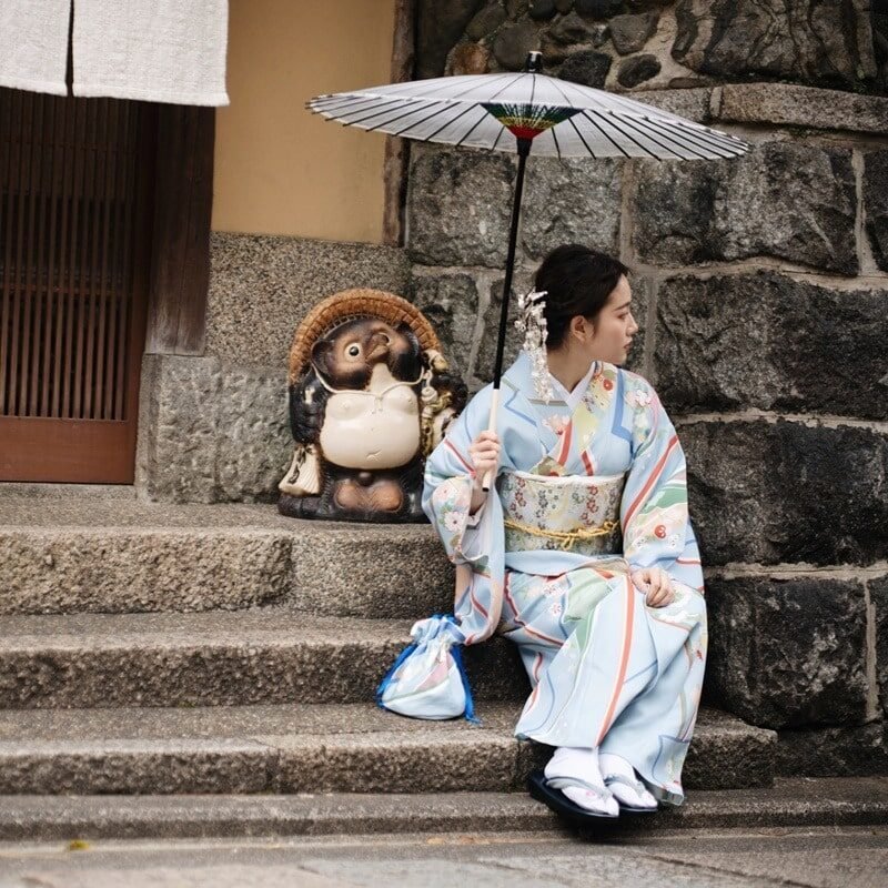 Kimono Japonais Femme motif estival