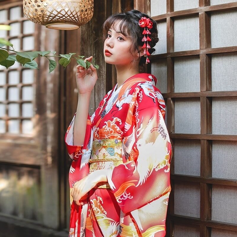 Kimono Japonais motif vagues japonaises