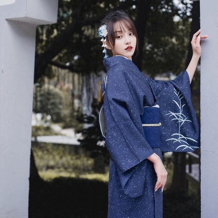 Kimono japon Bleu