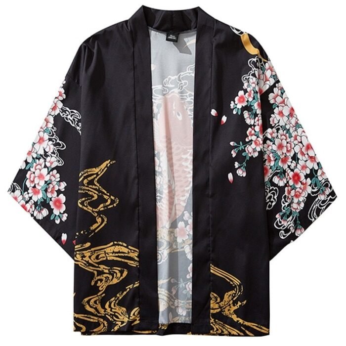 Veste Kimono noir