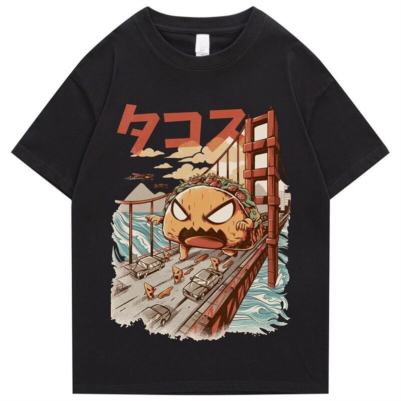 T-Shirt Japonais Anime Noir