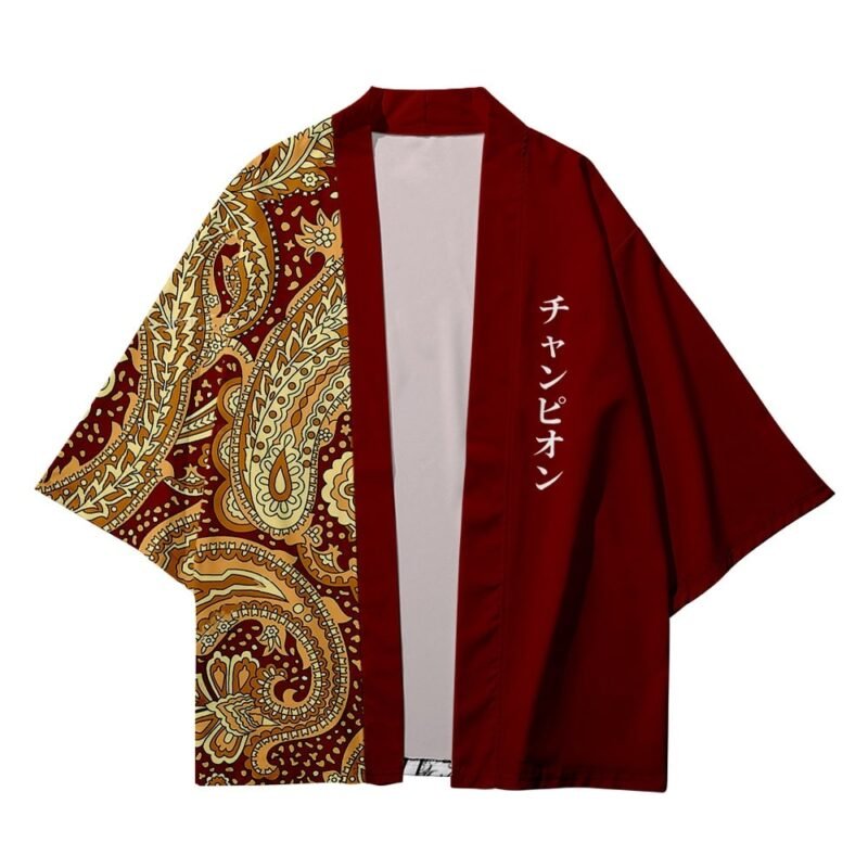 Haori Japonais Rouge