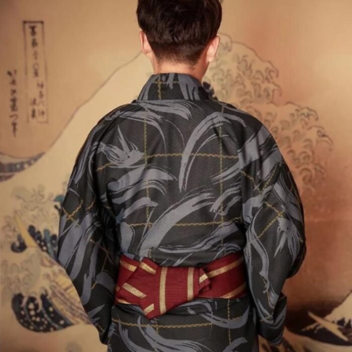 Kimono homme Moderne noir