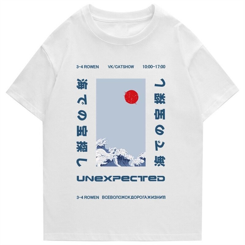 T-Shirt Japonais Vintage Blanc